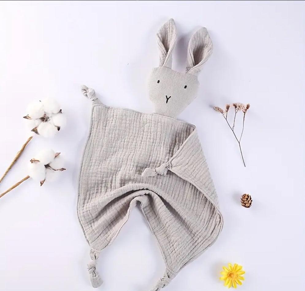 Babyschnullertuch, Hasenpuppe - Perfekt zum Beruhigen und Kuscheln!